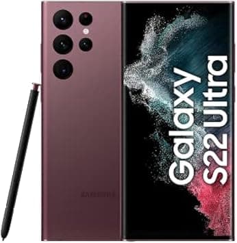 SAMSUNG Galaxy S22 Ultra 5G Mobile Phone 128GB SIM Free Android Smartphone Burgundy- International Version on Amazon.sa - Price Tracker