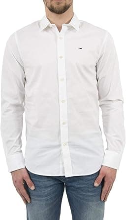Tommy Jeans Mens Original Stretch Slim Fit Shirts on Amazon.ae - Price Tracker