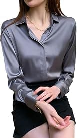 womens Button-down Shirts Casual (pack of 1) - Best Deal Finder