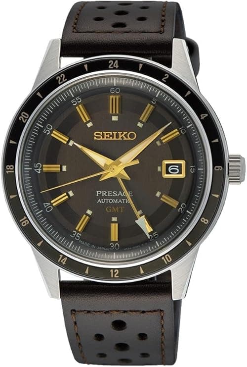 Seiko Presage 60s GMT stainless steel Grey Dial watch for Mens SSK013J, Grey, Modern on Amazon.ae - Price Tracker