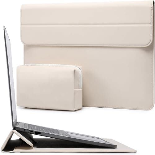 HYZUO 13 Inch Laptop Case Sleeve with Stand for 2026-2018 MacBook Air 13 M5 M4 M3 M2 M1, 2026 13" MacBook Neo, 2026-2016 MacBook Pro 13 M2 M1, iPad Pro/Air 13, Surface Pro 12-3, XPS 13, Beige on Amazon.ae - Price Tracker