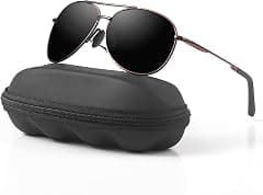 mxnx Aviator Sunglasses for Men Polarized Women UV Protection Lightweight Driving Fishing Sports Unisex glasses MX208 - Amazon.ae Price Tracker