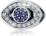 MAKINGTEC Crystal Blue Evil Eye Bead Charm Lucky Charms fits Pandora Charms Bracelets for Woman 925 Sterling Silver Dangle Pendant Bead, Girl Jewelry Beads Gifts for Women Bracelet&Necklace, One size - Best Deal Finder