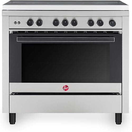 Hoover 90x60 Full Gas Cooker with 5 Gas Burners(1 Wok), Full Safety,Gas Oven & Grill, Auto Ignition,Semi Cast Iron Support, Convection Fan,Double Glazed Door 1-YearWarranty StainlessSteel-HGC-G95G-MS على Amazon.ae - متتبع الأسعار