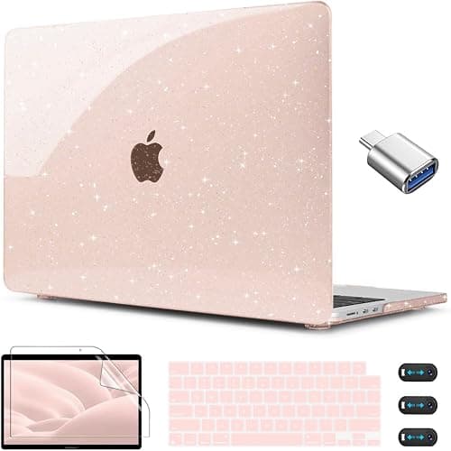 CISSOOK Cherry Pink Glitter Case for MacBook Air 13.6 inch Case 2022 Released A2681 M2 Chip, Laptop Hard Shell Case with Keyboard Cover & Screen Protector for MacBook Air M2 2022 Case, Cherry Pink on Amazon.ae - Price Tracker