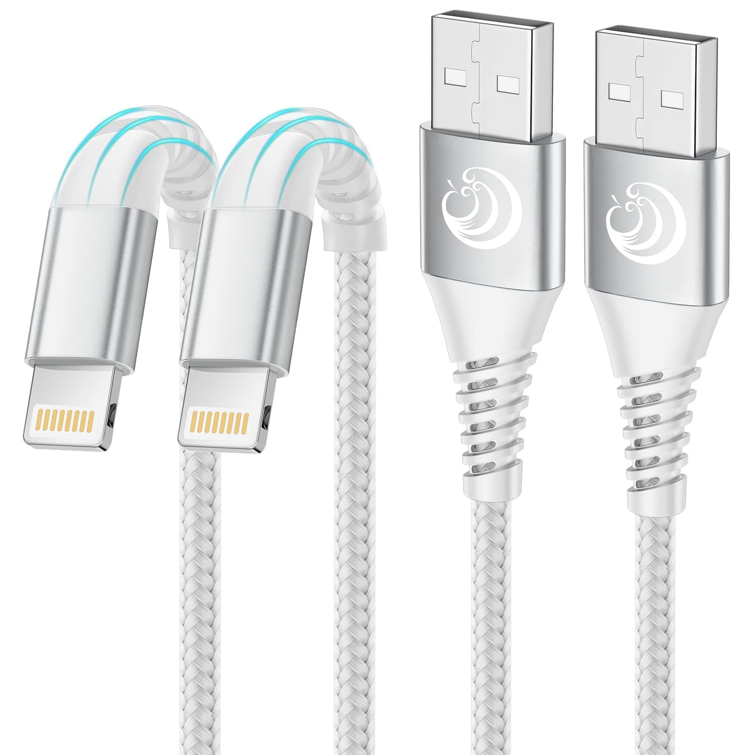 Aioneus Lightning Cable 1m 2pack, iPhone Charging Cable MFi Certified USB A to Lightning Cable iPhone Charger Cable Fast Charging Compatible with iPhone 14 13 12 11 Pro Max Mini XS XR X 8 7 Plus 6s on Amazon.ae - Price Tracker