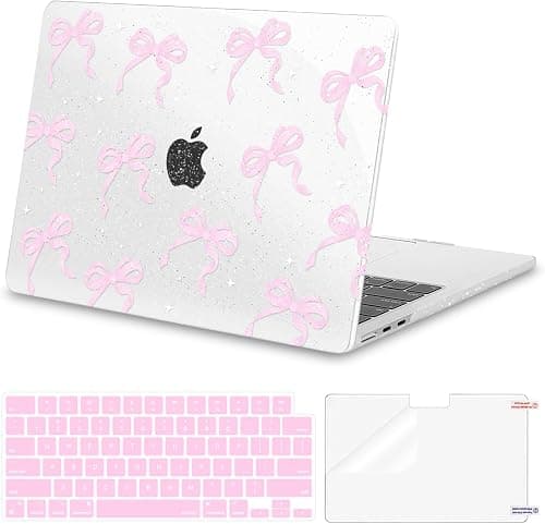 MOSISO Compatible with MacBook Air 13 inch Case, Pink Ribbons Bows على Amazon.ae - متتبع الأسعار