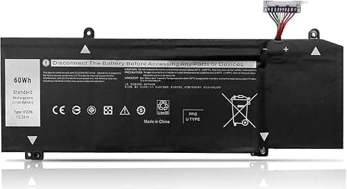 Compatible with 1F22N Dell Alienware M15 M17 R1 G7 7590 7790 G5 5590-D2783W D2743B D2865B D2863W D2842W D2843W Series JJPFK 0JJPFK HYWXJ 0HYWXJ XRGXX 06YV0V 60Wh on Amazon.ae - Price Tracker