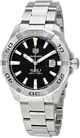 TAG Heuer Aquaracer Black Dial Calibre 5 Automatic Men's Watch WAY2010.BA0927 - Best Deal Finder