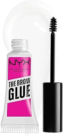 NYX Professional Makeup The Brow Glue Extreme Hold Eyebrow Setting Gel, 16 Hour Hold, Vegan Formula, Natural Finish, Brush Applicator, Shade: Clear (01) on Amazon.ae - Price Tracker