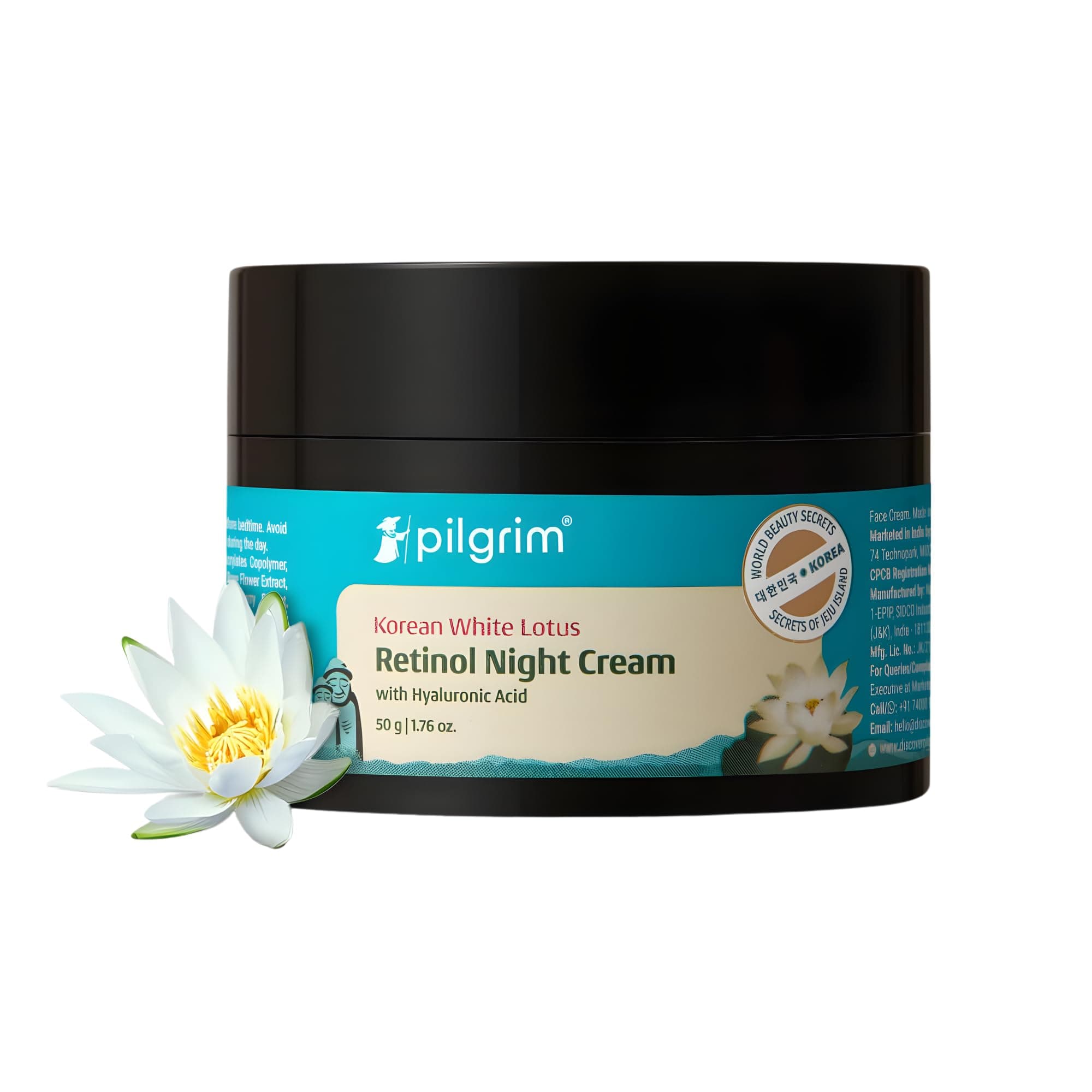PILGRIM Korean Retinol Anti Aging Night Cream with Hyaluronic Acid & Vitamin C |Discover young, wrinkle-free & radiant skin| Anti aging cream for oily & dry skin| For Men & Women|Korean Skin Care|50gm on Amazon.ae - Price Tracker
