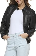 Levi's Women's Faux Leather Motocross Racer Jacket (Standard and Plus) - Best Deal Finder