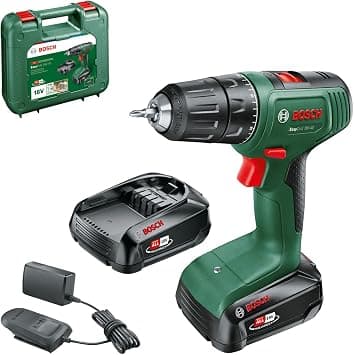 Bosch Home and Garden Bosch cordless drill EasyDrill 18V-40 (2 batteries 2.0 Ah, 18 Volt system, in storage case) - متتبع أسعار Amazon.sa