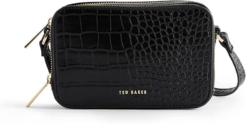Ted Baker Women Stina Croc Effect Camera Bag, Black, M on Amazon.ae - Price Tracker