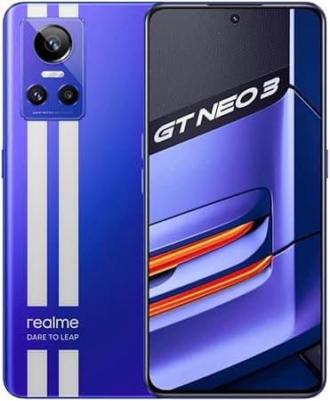 Realme GT Neo 3 80W Dual-SIM 256GB ROM + 8GB RAM 5G (Nitro Blue) - International Version on Amazon.ae - Price Tracker