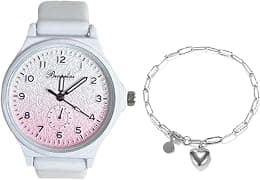 Womens Watch with Bracelet Gifts Set Silicone Band Fashion Watches Lady Female Elegant Luxury Wrist Watches Ladies Stylish Watches - Best Deal Finder
