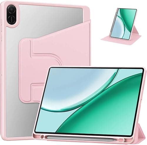 Vurtboly Hybrid Case Compatible with Honor Pad X8b 11inch 2026 Cover, Clear Acrylic Multi-Angle Hard PC Back Case with Pen Holder Protective Stand Cover Shockproof for Honor Pad X8b 11" 2026 (Pink) على Amazon.ae - متتبع الأسعار