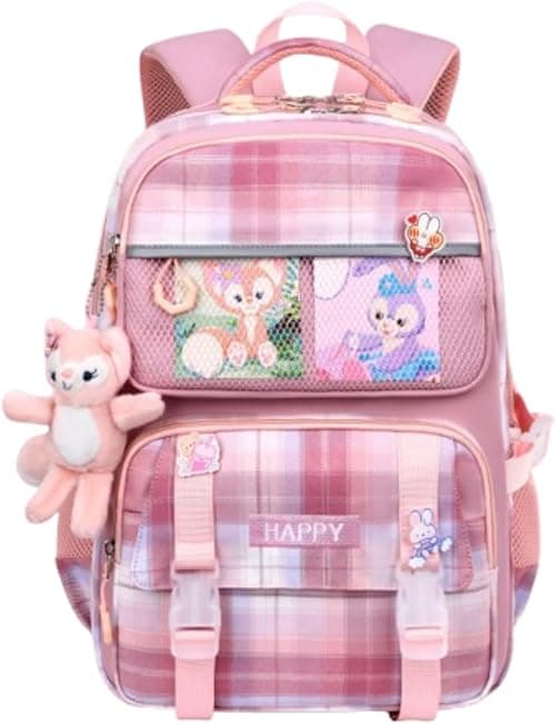 Girls backpack large capacity schoolbag water light schoolbag large capacity backp with laptop compart backpa suitable for elementar school 1~6 grade على Amazon.ae - متتبع الأسعار
