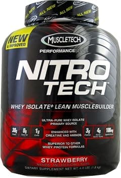 MuscleTech Performance Series Nitro-Tech Strawberry - 4 lbs (1.8 kg) (2 Pack) on Amazon.ae - Price Tracker