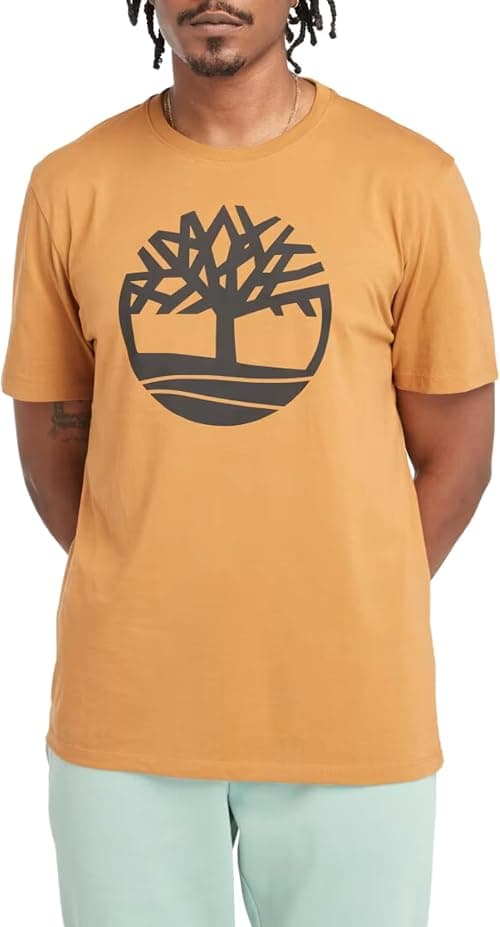 Timberland Mens Tree Logo Short Sleeve T-Shirt (pack of 1) on Amazon - Best Deal Finder
