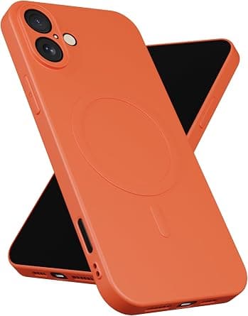 MOBILIUS for iPhone 16 Plus Case,[Soft Anti-Scratch Microfiber Lining][Compatible with MagSafe] Magnetic Shockproof Phone Case Designed for iPhone 16 Plus, Orange on Amazon.ae - Price Tracker