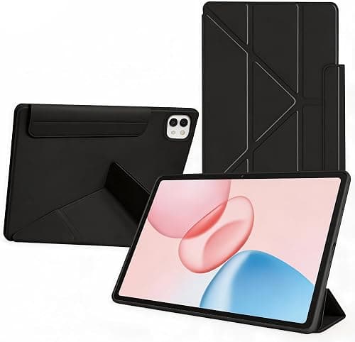 Compatible for Honor MagicPad 4 12.3 inch 2026 Released Case, Foldable Slim Lightweight Shell Smart Protective Cover with Multi-Angle Stand Wake&sleep with Pen Holder (Black, 12.3") on Amazon.ae - Price Tracker