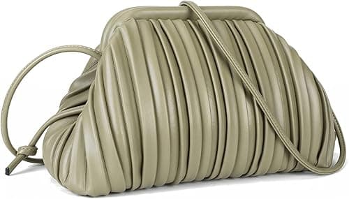 GLITZALL Clutch Purse and Dumpling Bag for Women,Designer Cloud Handbag and Ruched Bag with Detachable Shoulder Strap on Amazon.ae - Price Tracker