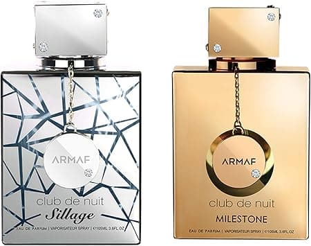 Armaf Club De Nuit Intense - Men & Women - Set of 2 - Eau De Parfum Gift Set, CDN Sillage 105ML EDP Silver & CDN Milestone 105ML EDP Gold - perfume for man - perfume for women - giftsets - fragrance on Amazon.ae - Price Tracker