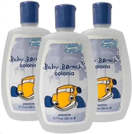 Baby Bench Colonia POPSICLE COLOGNE | Perfume for Babies, Gentle & Safe, Mild Fragrance | Long-lasting Moisture & Delicate Fragrance | Safe for Mother's Hands & Baby's Skin 200 ml - (Pack of 3). على Amazon.ae - متتبع الأسعار
