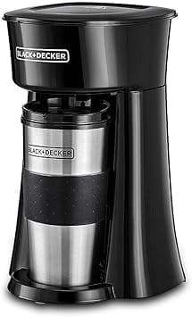 Black &amp; Decker Coffee Machine, 650W, 360Ml Travel Mug, Black - Dct10-B5, 2 Years Warranty on Amazon.ae - Price Tracker