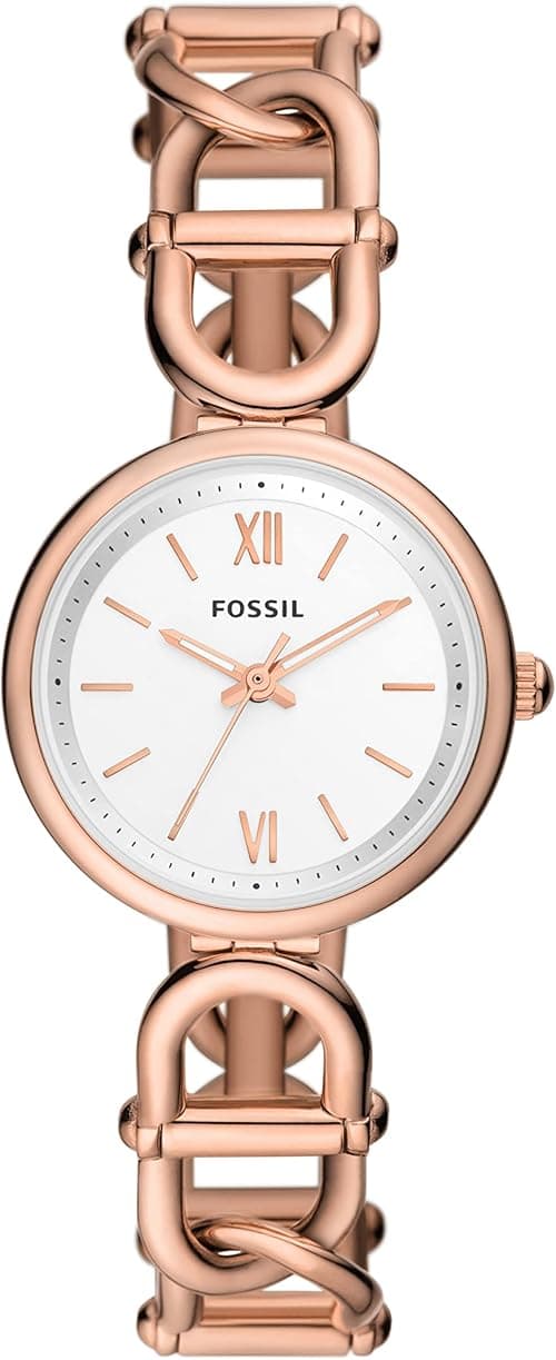 Fossil Carlie Women's Watch with Stainless Steel Bracelet or Genuine Leather Band on Amazon.ae - Price Tracker