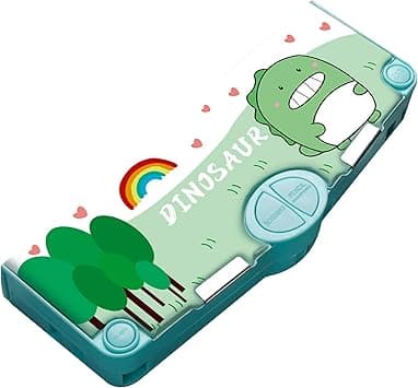 Minache Multifunction Pencil Case, Pencil Box with 2 Compartments for Students - Cartoon Pattern Stationery Set with Pop Out Scissors and Pencil Sharpener (one size, style 4) - Amazon.ae Price Tracker