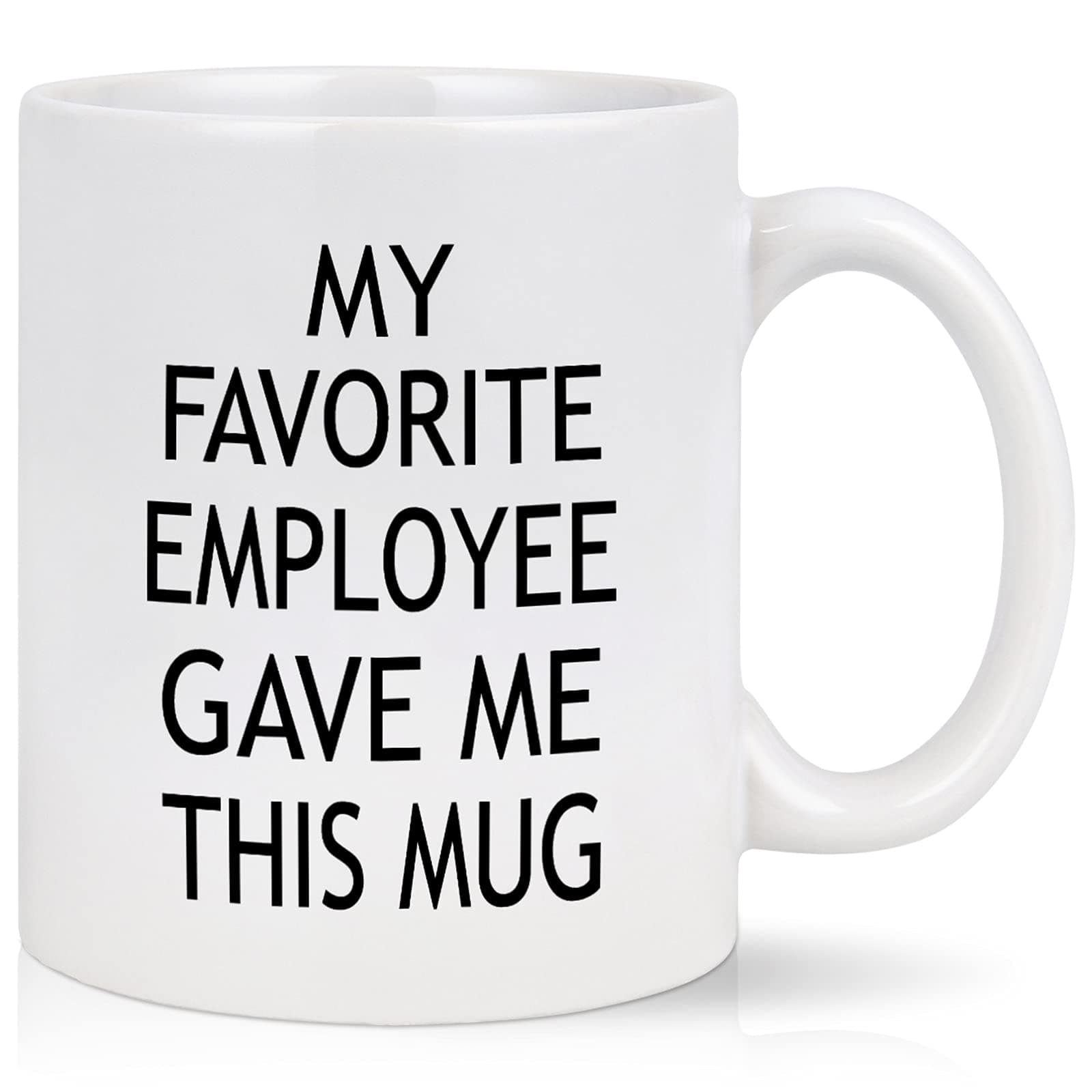 Maustic Boss Gifts, My Favorite Employee Gave Me This Mug, Bosses Day Gifts For Women, Male, Woman, Birthday, Coffee Mugs, 11Oz White on Amazon.ae - Price Tracker