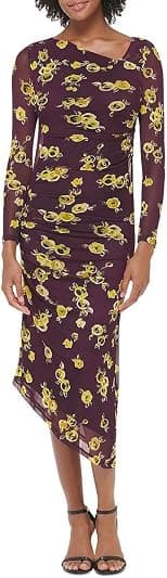 Calvin Klein Womens Window Pane Midi Bodycon Dress - Best Deal Finder
