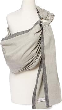 Hip Baby Wrap Ring Sling Baby Carrier for Infants and Toddlers - 100% Soft Cotton Nursing Cover & Baby Carrier for Mom -Great Baby Shower & Mother's Day Gift Baby Wrap for Mom (Slate) على Amazon.ae - متتبع الأسعار