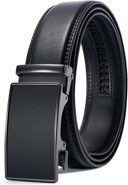 28"-60"Men's Leather Ratchet Dress Belt Big And Tall With Automatic Buckle on Amazon.ae - Price Tracker