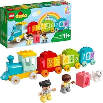 LEGO DUPLO Number Train - Learn To Count 10954 | Colourful Number Bricks & 2 Figures, Educational Learning Toy for Toddlers, Educational Gift for Toddlers, 23 Pieces - متتبع أسعار Amazon.sa