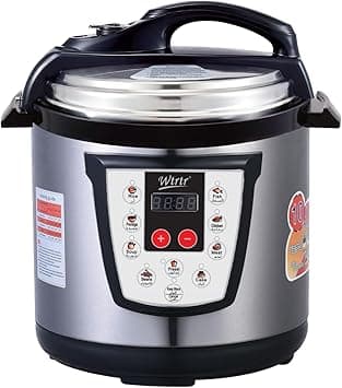Wtrtr 6 L electric pressure cooker Electric Pressure,1000W Slow, Rice Cooker, Yogurt, Cake Maker,Steamer and Warmer, Silver. on Amazon.ae - Price Tracker