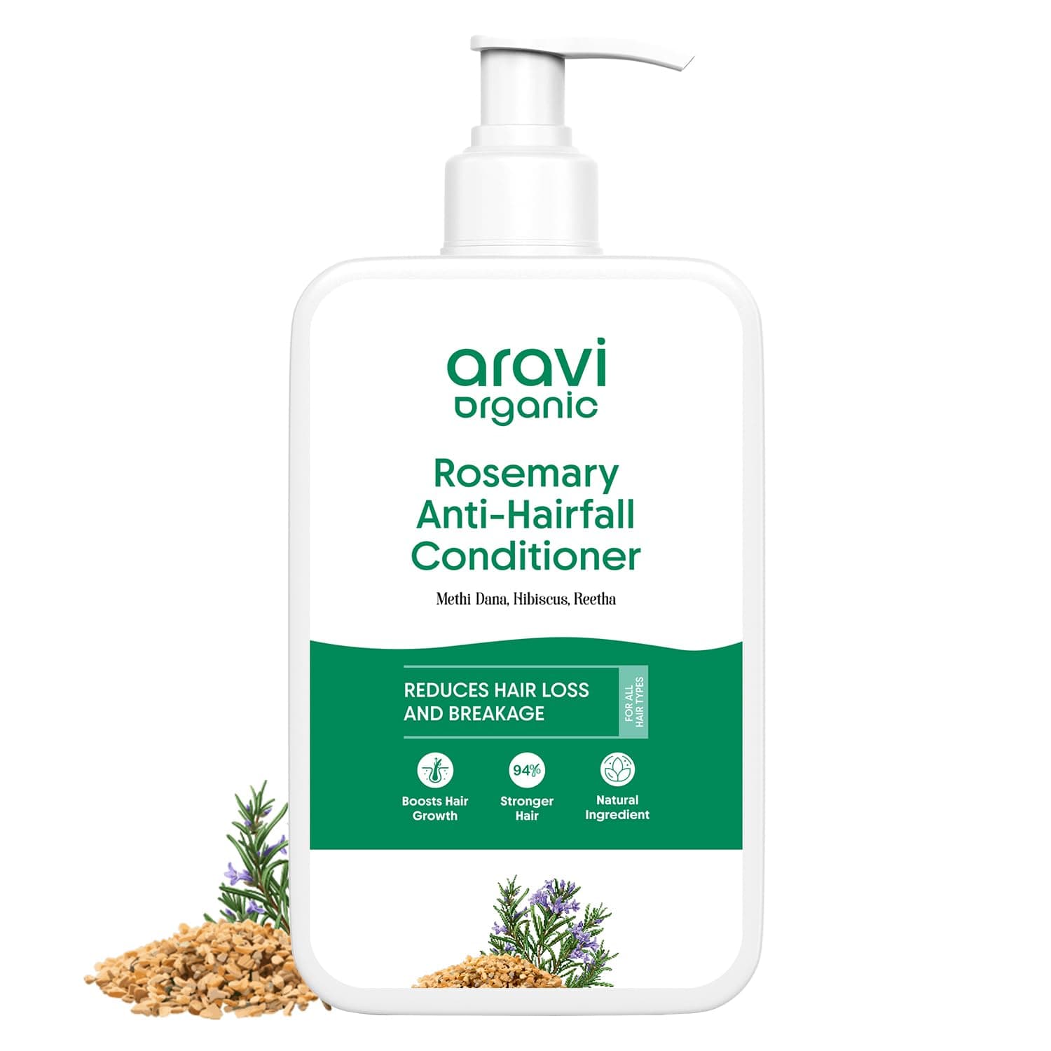 Aravi Organic Rosemary Hair Growth Conditioner - Enriched with Rosemary, Methi Dana & Hibiscus - For All Hair Types - For Men & Women - Sulfate & Paraben Free 200 ml on Amazon.ae - Price Tracker