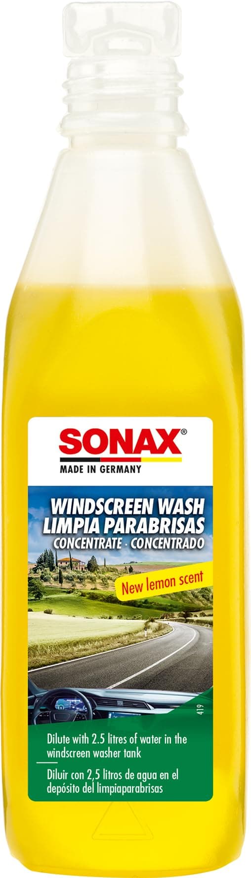 Sonax Citrus Windscreen Wash Concentrate (250ml) - Effective Windshield Cleaner for Clear Vision, Frost Protection, and Fresh Fragrance on Amazon.ae - Price Tracker