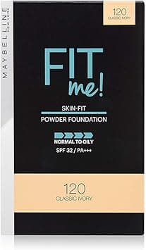 Maybelline New York Fit Me Two Way Cake (Powder Foundation), 120 Classic Ivory, 9 g on Amazon.ae - Price Tracker