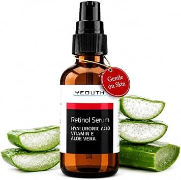 Yeouth 2.5% Retinol Serum With Hyaluronic Acid, Vitamin E, Aloe Vera, 2Oz on Amazon.ae - Price Tracker