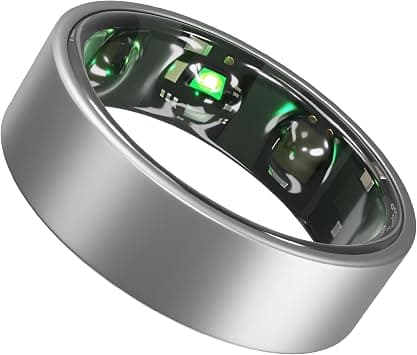 Gabit Smart Ring | Weight Tracker, 7+ Day Battery | Sleep, Fitness, Nutrition, Stress | Track Deep, Light & REM Sleep | Buy Sizing Kit First | Smart Ring for Men & Women | Titanium, Matte Silver 12 on Amazon.ae - Price Tracker