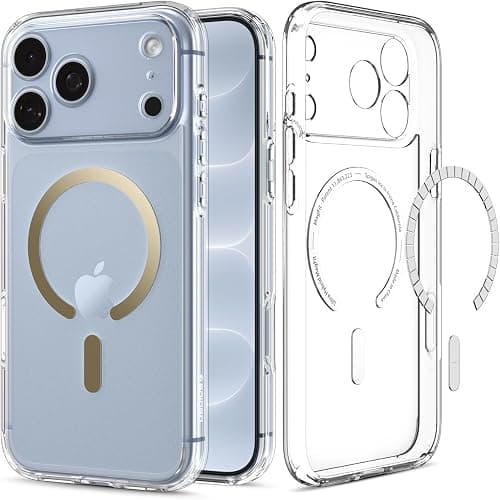 Spigen Ultra Hybrid MagFit for iPhone 18 Pro Case / 17 Pro - Clear Gold على Amazon.ae - متتبع الأسعار