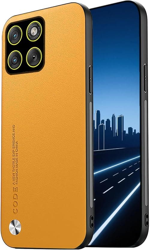 YUEQIAN Motorola Moto G77 5G Case, Ultra PU Leather Back Cover Case Dual Layer Shockproof & Simple Business Style Case (Yellow) على Amazon.ae - متتبع الأسعار
