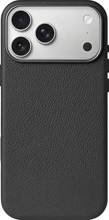 LONLI Urban | Genuine Nappa Leather Case for Phone 17 Pro - MagSafe Compatible with Built-in Camera Control - Black on Amazon.ae - Price Tracker