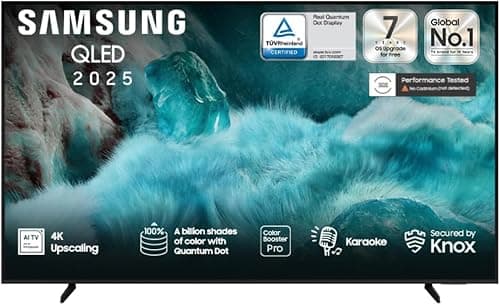 Samsung 98 Inch QLED TV, Q7F, 4K, Q4 AI Processor, 100% Color Volume with Quantum Dot, Secured by Knox, Endless Free Content, Smart TV, QA98Q7FAAUXSA (2025 - KSA Version) on Amazon.sa - Price Tracker