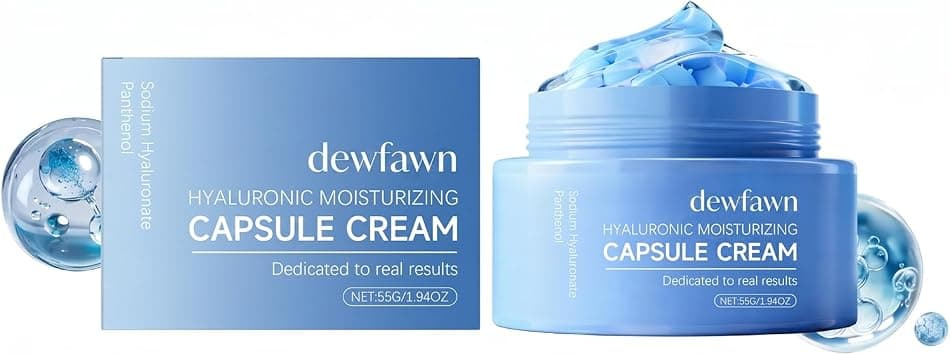Hyaluronic Acid Cream for Deep Hydration — Face Moisturizer with Panthenol | Niacinamide Cream Pairing | Moisturizer Face Gel for Night Routine | Peptide Moisturizer Companion | PDRN Serum Skincare - Best Deal Finder