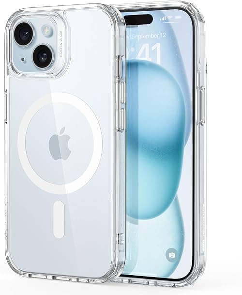 ESR for iPhone 15 Plus Case Cover, Compatible with MagSafe, Military-Grade Protection, Yellowing Resistant, Scratch-Resistant Back, Magnetic Phone Case for iPhone 15 Plus, Classic Series, Clear on Amazon.ae - Price Tracker
