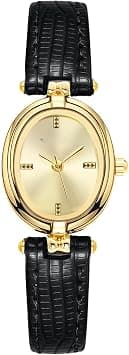 Womens Watch, Women’s Vintage Small Gold Oval Quartz Watch (Black Leather Band) – Waterproof Luxury Casual Bracelet Wristwatch for Daily & Occasional Wear on Amazon.ae - Price Tracker